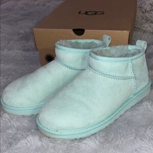 UGG Sky Blue Classic Ultra Mini Boots